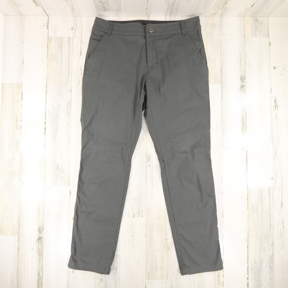 Kuhl Resistor Lite Pants Mens 34 x 31.5 Green Hiking Outdoor Gusseted Cargo